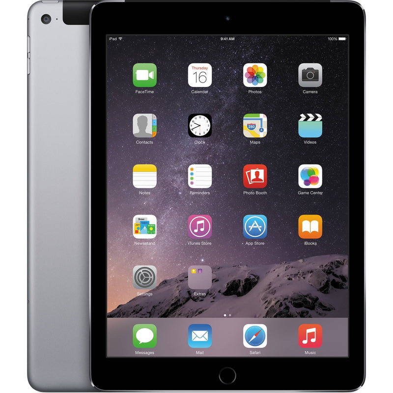 Apple iPad Air 2nd Gen MH312LL/A 9.7" Tablet 32GB WiFi + 4G LTE, Space Gray (Refurbished)