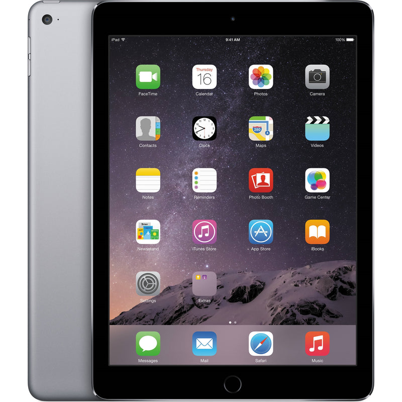 Apple iPad Air 2 MNV22LL/A 32GB Wifi 9.7", Black (Certified Refurbished)