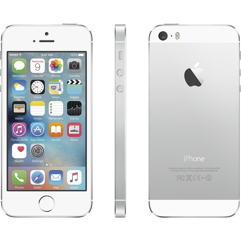 Apple iPhone 5S 16GB 4" 4G LTE TracFone Only, Silver (Certified Refurbished)