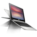 Asus Chromebook Flip C100PA-DB01 10.1" Touch 2GB 16GB Rockchip 3288-C, Silver (Refurbished)
