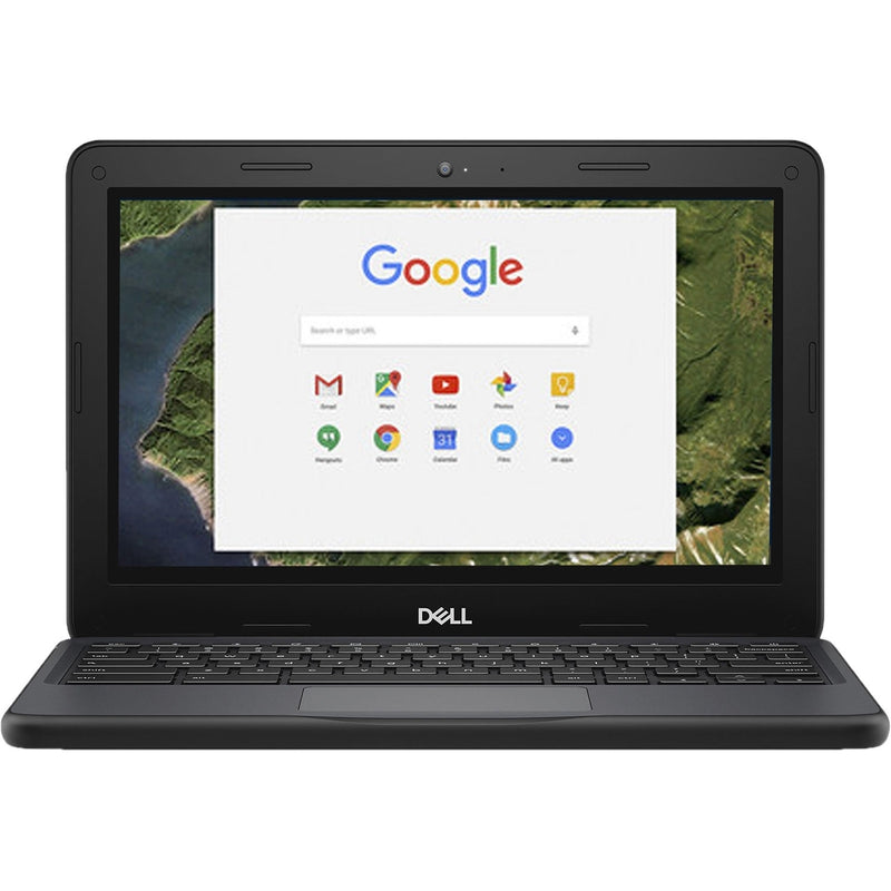 Dell Chromebook W0KX6 Intel Celeron N3350 X2 2.4GHz 4GB 16GB SSD, Black (Certified Refurbished)