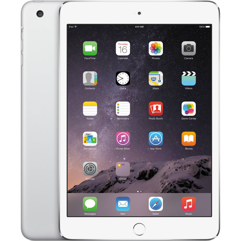 Apple iPad Mini 3 7.9" Tablet 16GB WiFi, Silver (Refurbished)