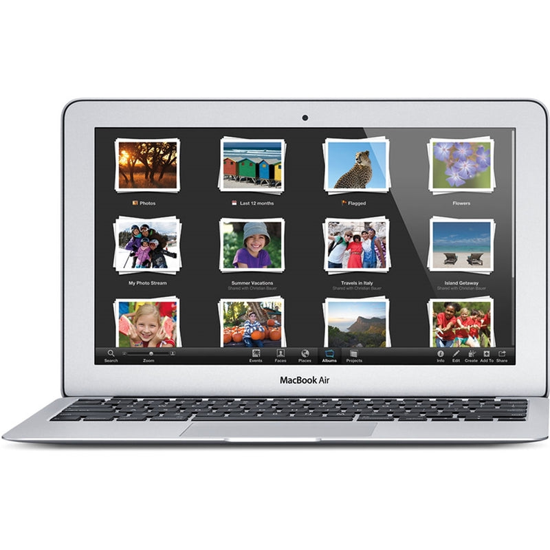 Apple MacBook Air MD711LL/A 11.6" 8GB 256GB SSD Core™ i7-4650U, Silver (Certified Refurbished)