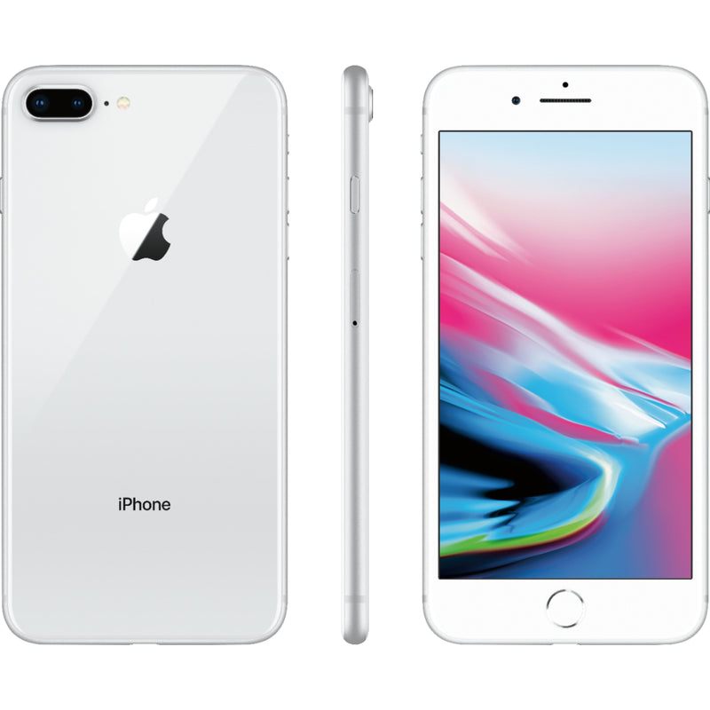 Apple iPhone 8 Plus 64GB 4G LTE AT&T iOS, Silver (Certified Refurbished)