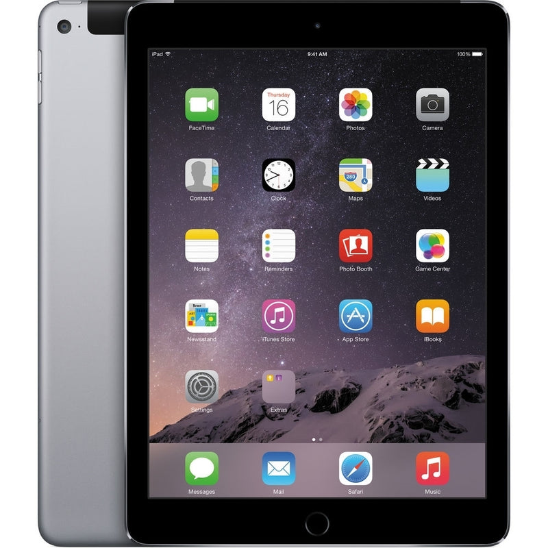 Apple iPad Air 2 9.7" 64GB WiFi + 4G LTE, Space Gray (Certified Refurbished)