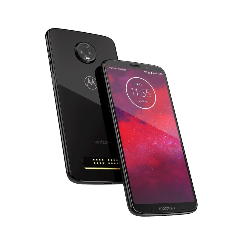 Motorola Moto Z3 64GB 4G LTE Verizon Android, Black (Certified Refurbished)